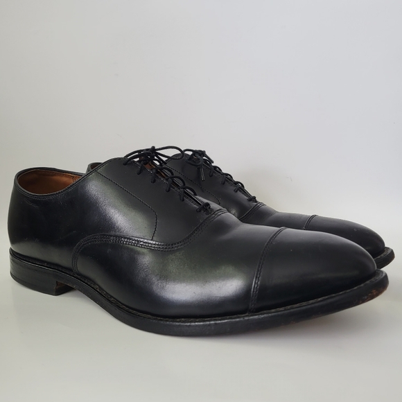 Allen Edmonds Park Avenue Cap-Toe Oxfords Black Leather 12 D - Picture 3 of 13
